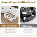 Commode à 6 tiroirs pour chambre à coucher, commode de rangement autonome de 120 cm de large pour salon, entrée, organisation de placard