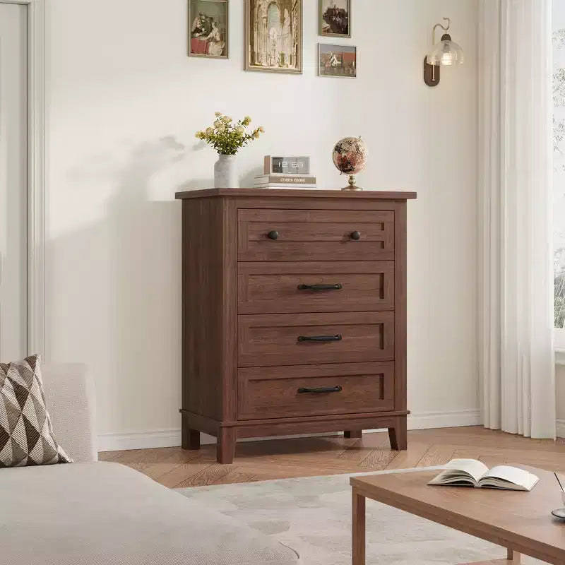 Commode 7 Tiroirs pour Chambre à Coucher, Commode de Rangement Autonome de 54 Pouces de Large, Meuble de Rangement en Bois pour Salon, Chambre, Bureau