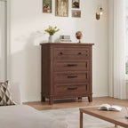 Commode 4 Tiroirs pour Chambre à Coucher, Commode de Rangement Autonome de 54 Pouces de Large, Meuble de Rangement en Bois pour Salon, Chambre, Bureau