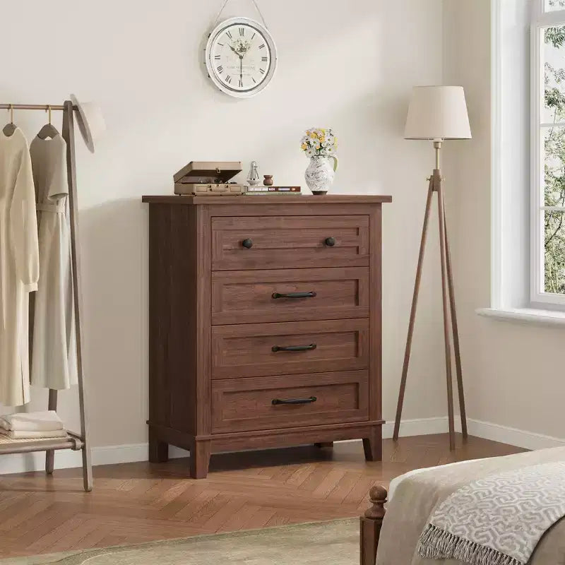 Commode 7 Tiroirs pour Chambre à Coucher, Commode de Rangement Autonome de 54 Pouces de Large, Meuble de Rangement en Bois pour Salon, Chambre, Bureau