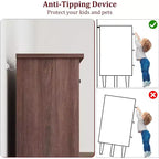Commode 4 Tiroirs pour Chambre à Coucher, Commode de Rangement Autonome de 54 Pouces de Large, Meuble de Rangement en Bois pour Salon, Chambre, Bureau