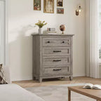 Commode 4 Tiroirs pour Chambre à Coucher, Commode de Rangement Autonome de 54 Pouces de Large, Meuble de Rangement en Bois pour Salon, Chambre, Bureau
