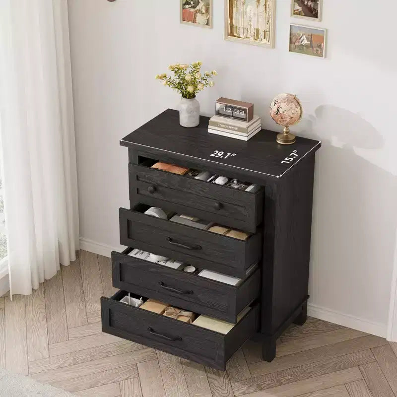 Commode 7 Tiroirs pour Chambre à Coucher, Commode de Rangement Autonome de 54 Pouces de Large, Meuble de Rangement en Bois pour Salon, Chambre, Bureau