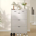 Shoe Cabinet with 3 Flip Drawers and 2 Drawers, Shoe Cabinet Storage for Entryway