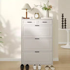 Shoe Cabinet with 3 Flip Drawers and 2 Drawers, Shoe Cabinet Storage for Entryway