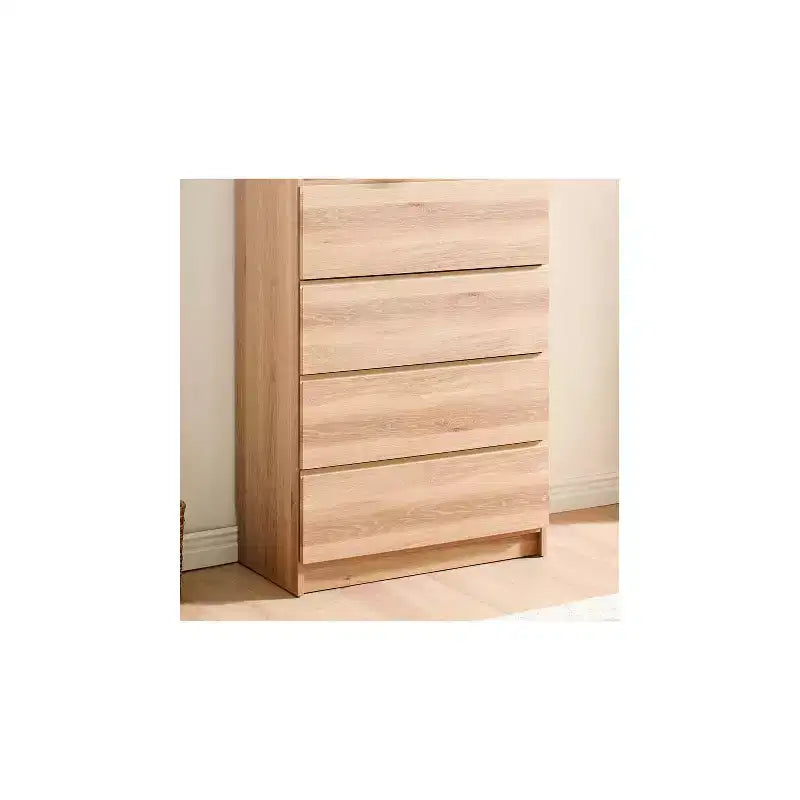 Placard-penderie en bois de 32 po avec quatre tiroirs