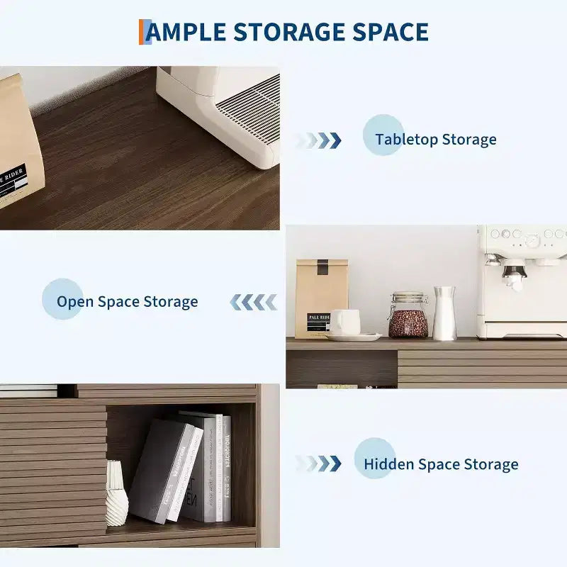 Meuble de rangement en bois à trois couches, organisateur durable en panneaux de particules avec étagères multicouches, design compact pour le bureau ou la maison