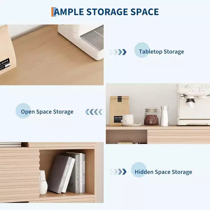 Meuble de rangement en bois à trois couches, organisateur durable en panneaux de particules avec étagères multicouches, design compact pour le bureau ou la maison