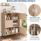 Meuble de rangement en bois à trois couches, organisateur durable en panneaux de particules avec étagères multicouches, design compact pour le bureau ou la maison