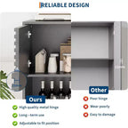Meuble de rangement en bois à trois couches, organisateur durable en panneaux de particules avec étagères multicouches, design compact pour le bureau ou la maison
