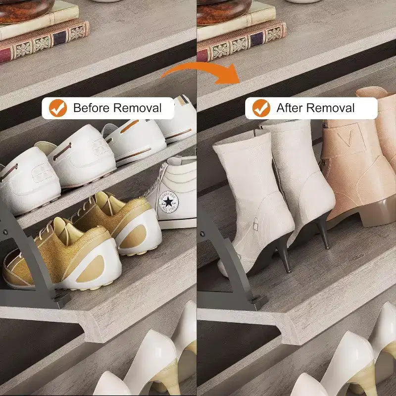 Meuble à chaussures 3 tiroirs basculants, Organisateur de rangement pour chaussures d'entrée moderne, Espace réglable