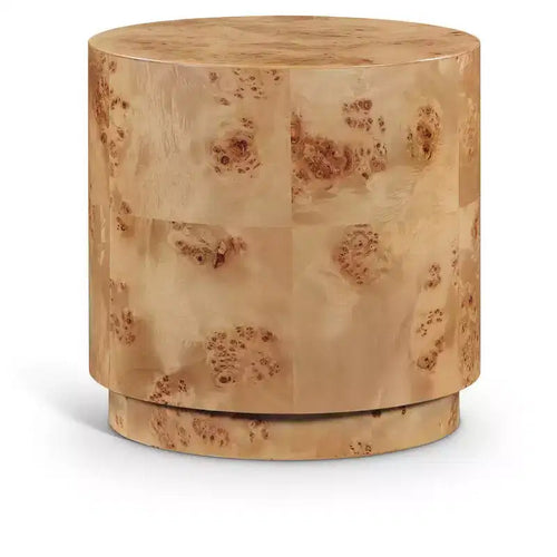 Meridian Furniture,Burl Natural Ash End Table