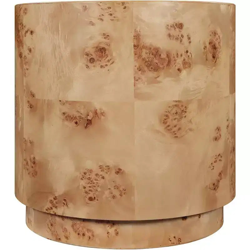 ,Table d'appoint en frêne naturel de loupe
