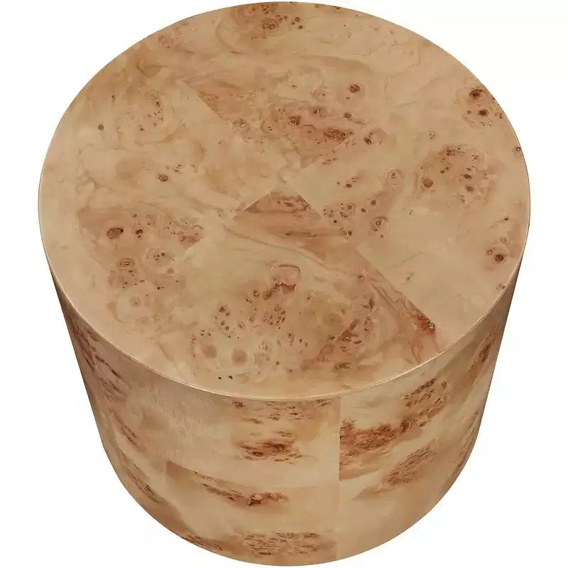 ,Table d'appoint en frêne naturel de loupe