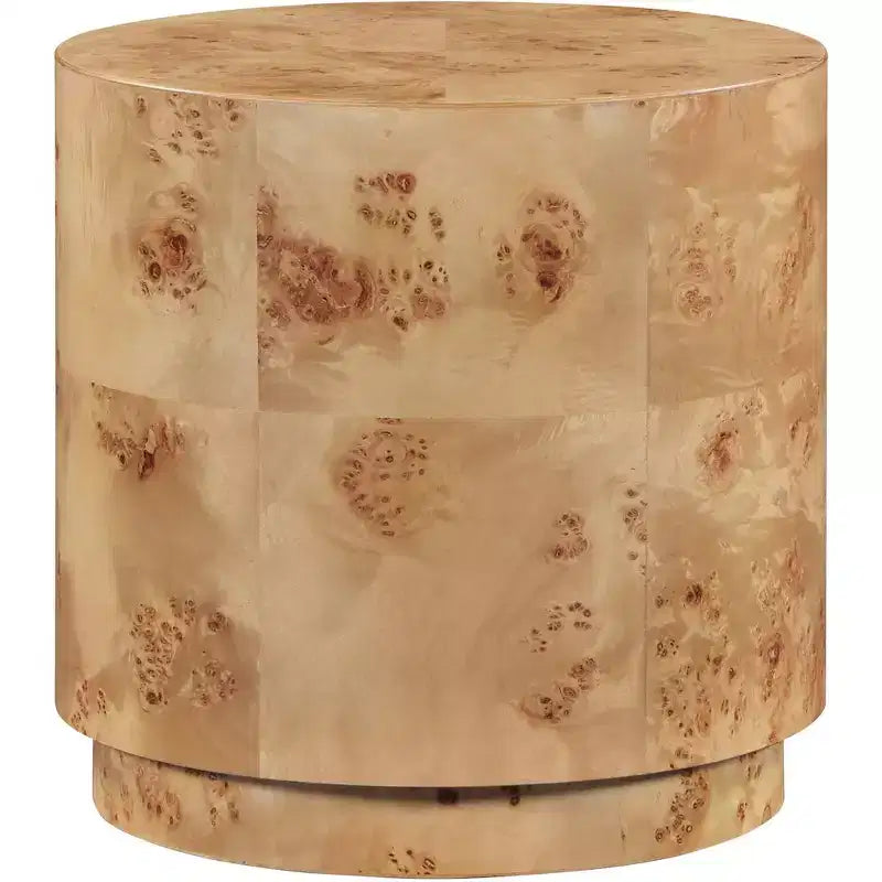,Table d'appoint en frêne naturel de loupe