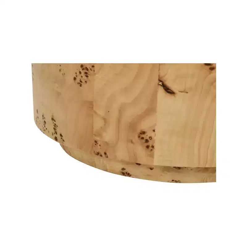 ,Table d'appoint en frêne naturel de loupe
