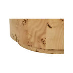 Table d'appoint en frêne naturel de loupe