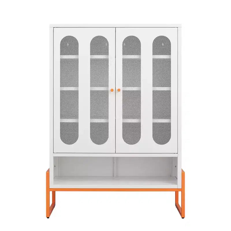 Range-chaussures, meuble à chaussures avec 2 portes en maille double face et séparateurs mobiles à double couche, armoire pour salon, couloir
