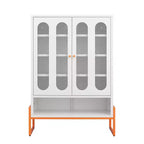 Range-chaussures, meuble à chaussures avec 2 portes en maille double face et séparateurs mobiles à double couche, armoire pour salon, couloir