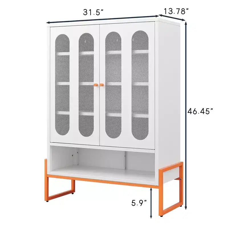 Range-chaussures, meuble à chaussures avec 2 portes en maille double face et séparateurs mobiles à double couche, armoire pour salon, couloir