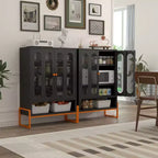 Range-chaussures, meuble à chaussures avec 2 portes en maille double face et séparateurs mobiles à double couche, armoire pour salon, couloir