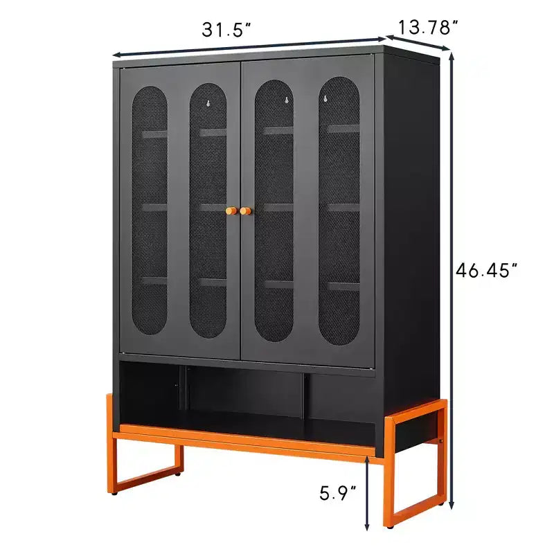 Range-chaussures, meuble à chaussures avec 2 portes en maille double face et séparateurs mobiles à double couche, armoire pour salon, couloir
