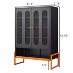 Range-chaussures, meuble à chaussures avec 2 portes en maille double face et séparateurs mobiles à double couche, armoire pour salon, couloir