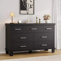 7-Drawer Wooden Dresser for Bedroom, Storage Chest with Metal Handles, Organizer for Living Room, Closet, Entryway, Nursery, Stylish and Functional