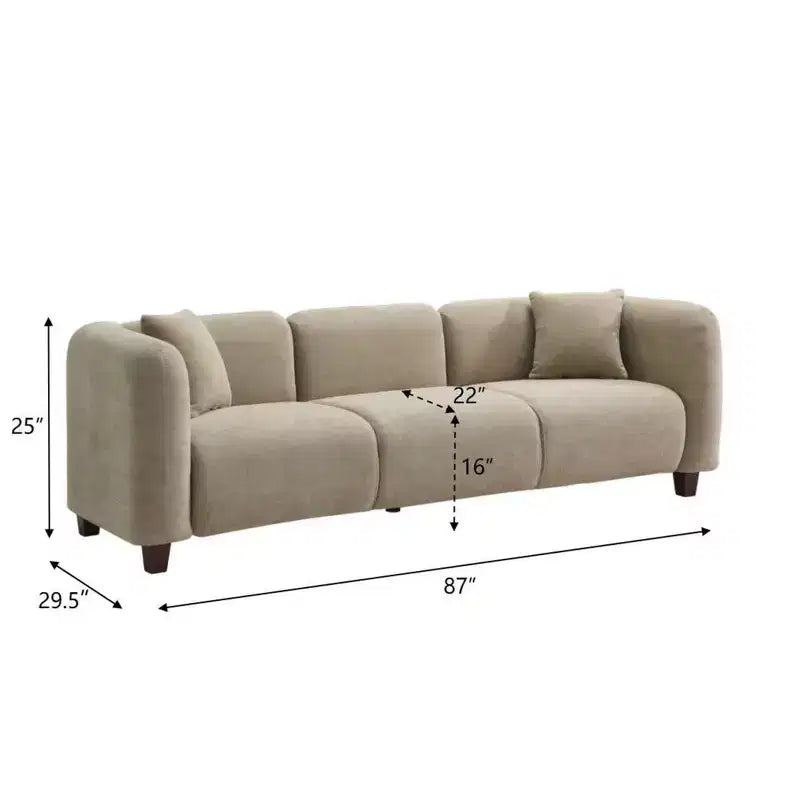 87 Canapé compact 3 places moderne pour appartement à faible profondeur