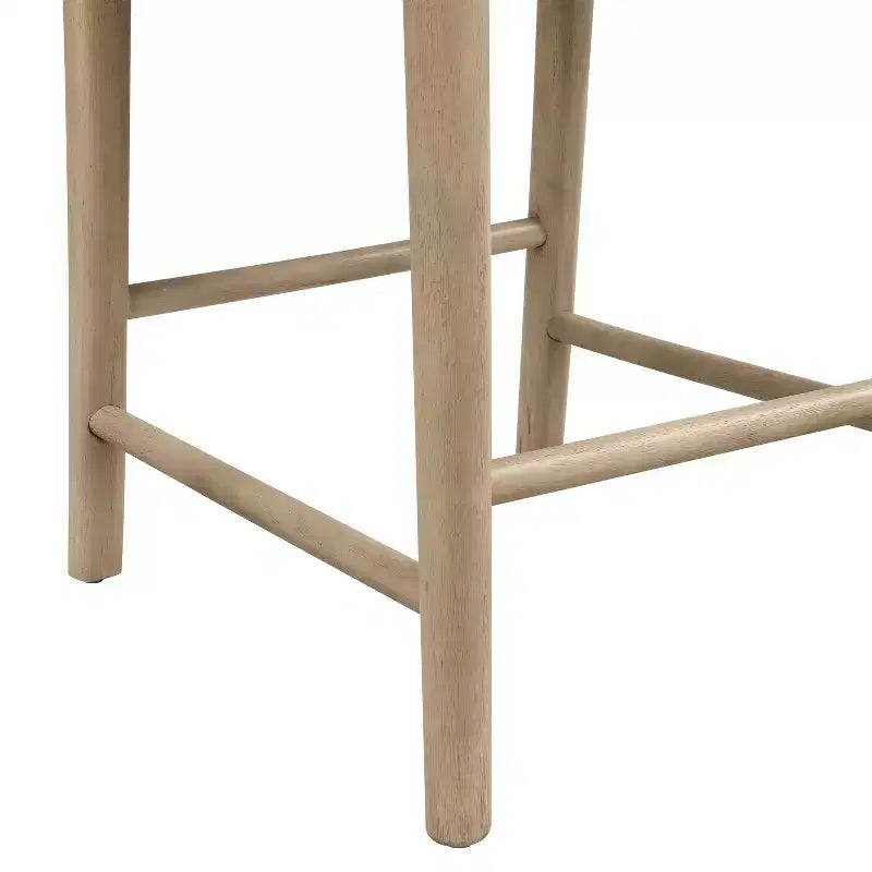 Christopher Knight Home Daniel, ensemble de 3 chaises de salle à manger de hauteur comptoir rembourrées en bois d'hévéa de style campagnard, avec table cannelée