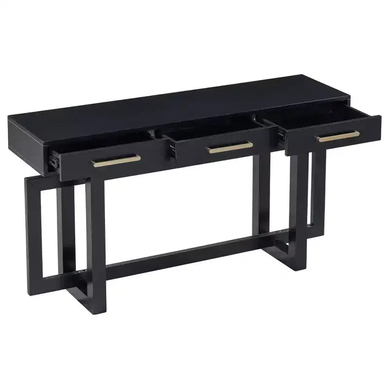 Console élégante avec trois tiroirs
