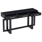 Console élégante avec trois tiroirs