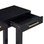Console élégante avec trois tiroirs