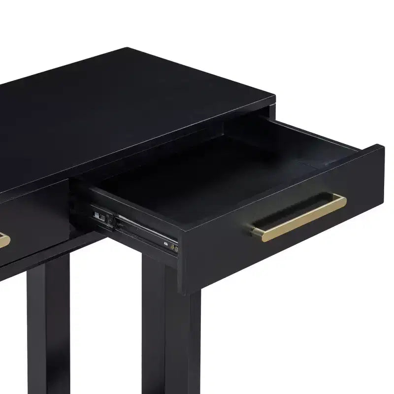 Console élégante avec trois tiroirs