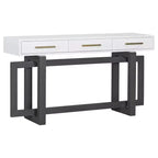 Console élégante avec trois tiroirs