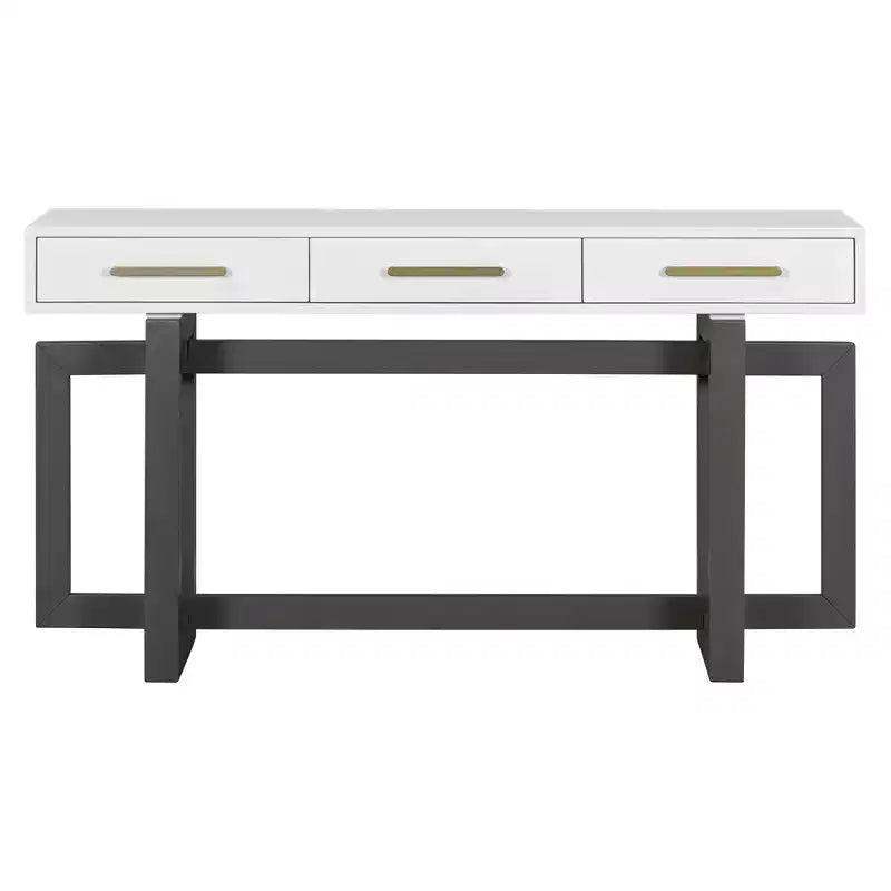 Console élégante avec trois tiroirs