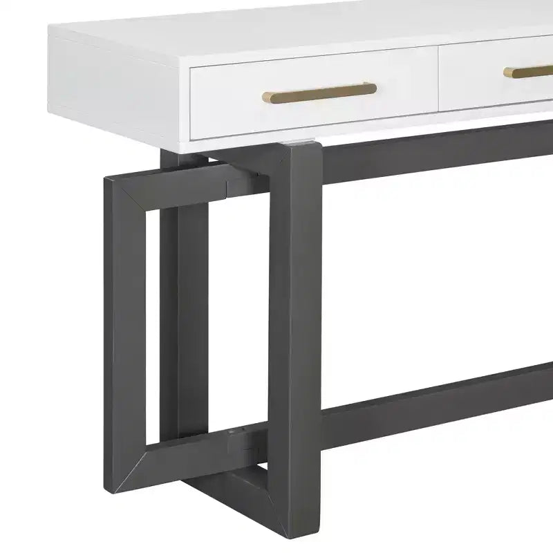 Console élégante avec trois tiroirs