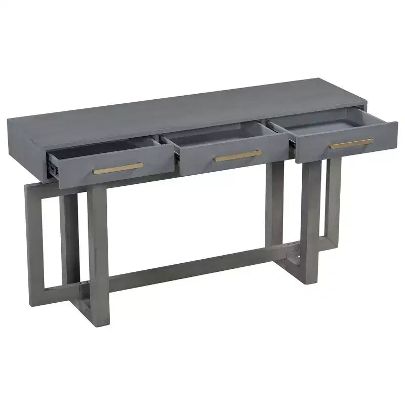 Console élégante avec trois tiroirs