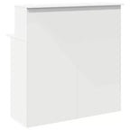 Bureau d'accueil standard en bois composite blanc
