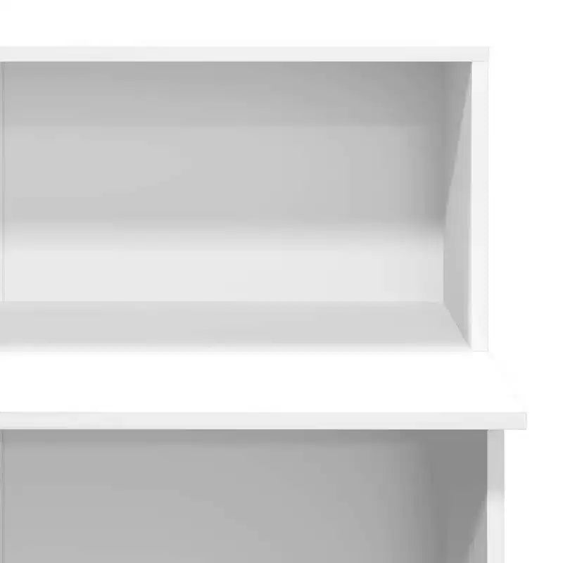 Bureau d'accueil standard en bois composite blanc