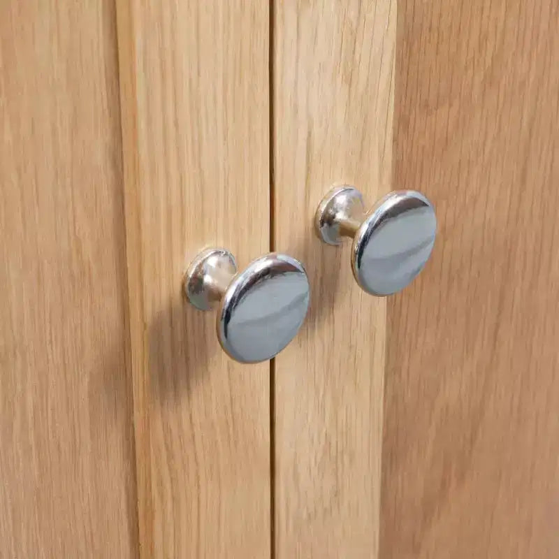 Meuble d'angle Marron Chêne massif et MDF avec placage chêne