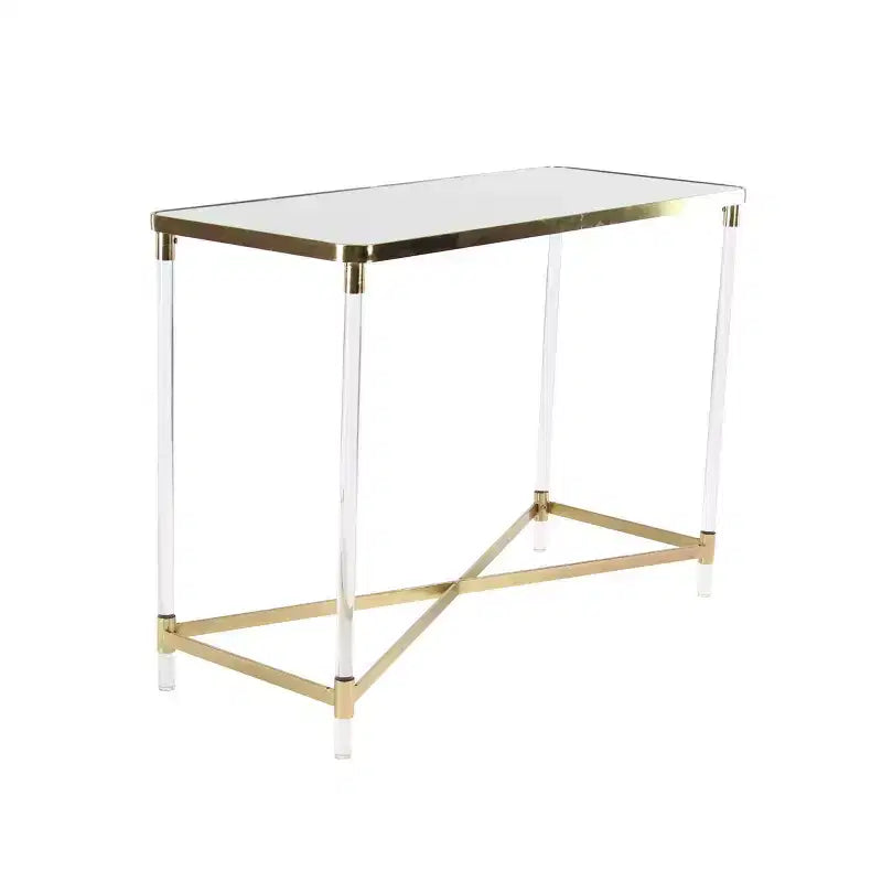 Console moderne en acrylique doré – Olivia & May