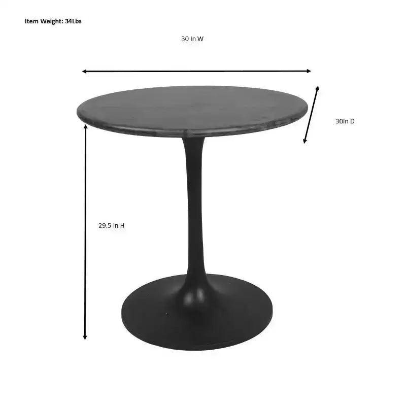 Table à manger ronde en bois