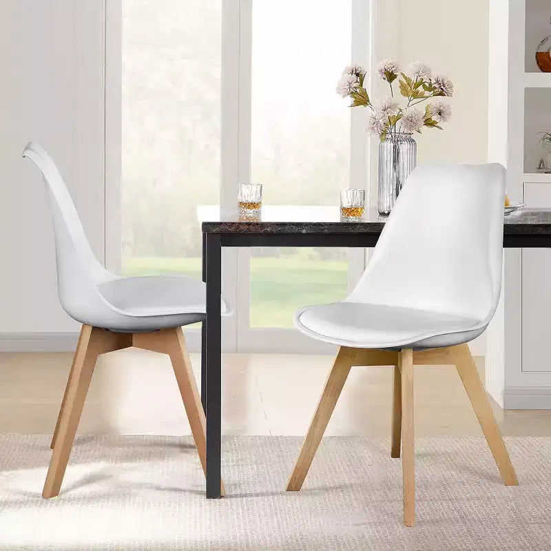 Lot de 4 chaises de salle à manger rembourrées