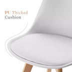Lot de 4 chaises de salle à manger rembourrées