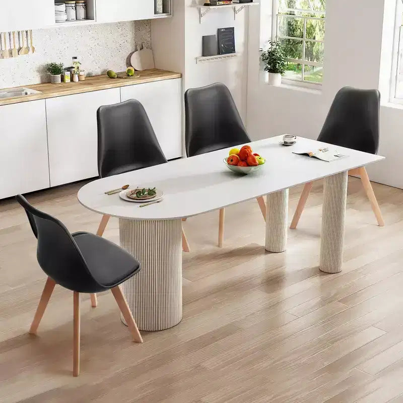 Lot de 4 chaises de salle à manger rembourrées