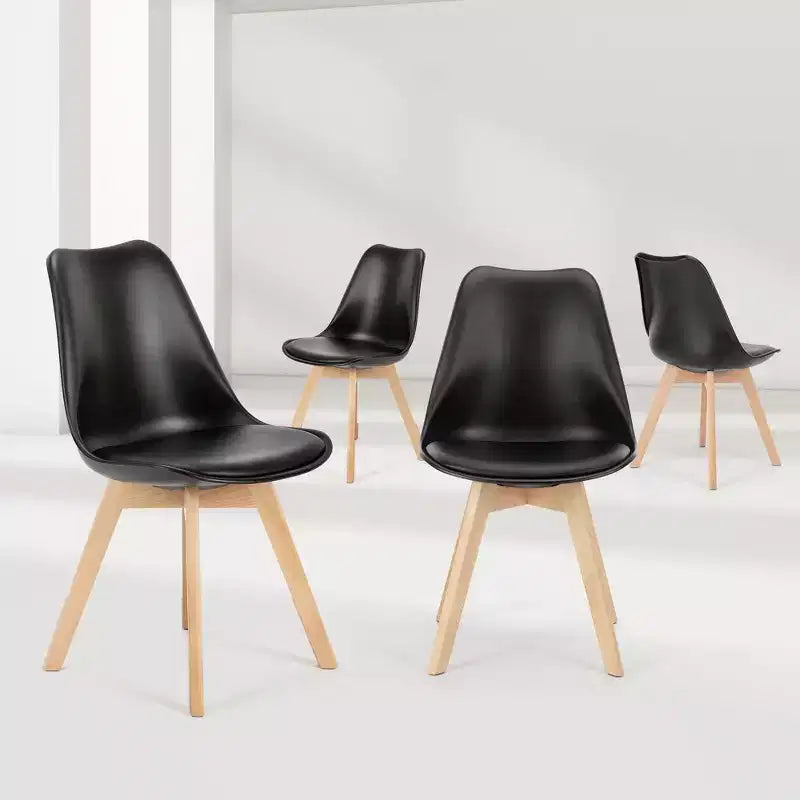 Lot de 4 chaises de salle à manger rembourrées