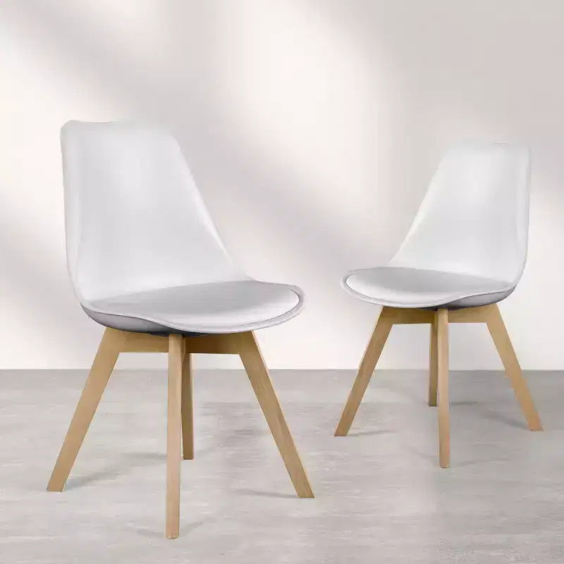 Lot de 4 chaises de salle à manger rembourrées
