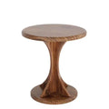Tribesigns Wood Small Round End Side Table for Living Room