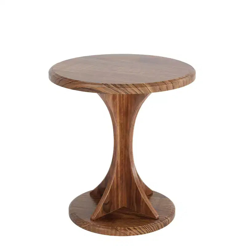 Tribesigns Wood Small Round End Side Table for Living Room